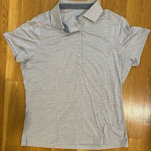 johnnie-O Heather Gray Polo Shirt